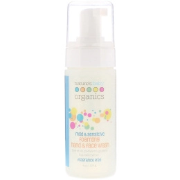 Nature's Baby Organics, Mild & Sensitive, Foaming Hand & Face Wash, Fragrance Free, 4 oz (113.4 g)