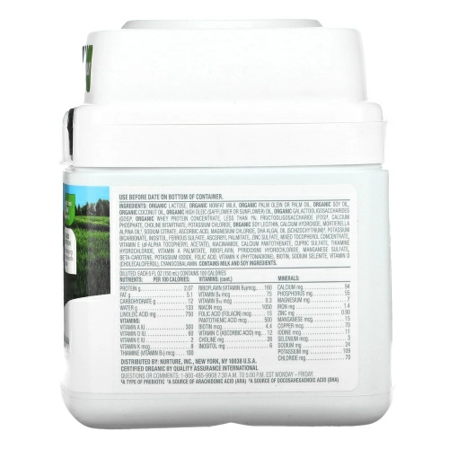 Happy Family Organics, Organics Happy Baby, формула для грудных детей, этап 2, 6-12 месяцев, 21 унция (595 г)
