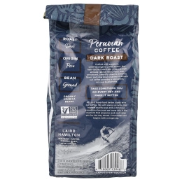 Laird Superfood, Перуанский кофе, молотый, темный, 340 г (12 унций)