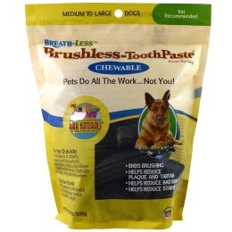 Ark Naturals, Освежающая дыхание жевательная зубная паста, для средних и крупных собак, 18 унций (508 г)