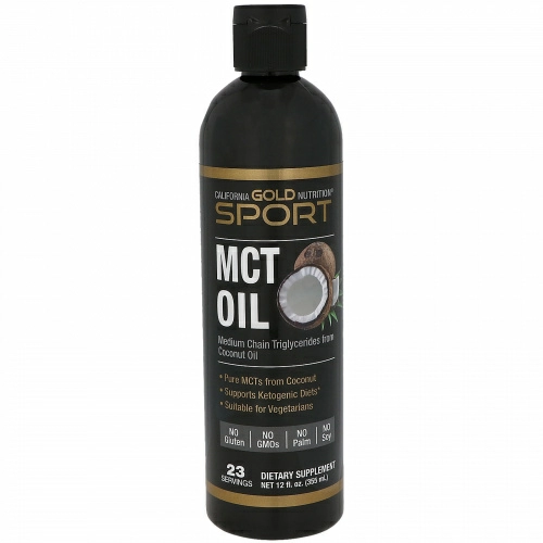 California Gold Nutrition, MCT масло, из кокосового масла, 12 мл (355 мл)