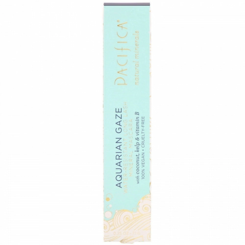Pacifica, Natural Minerals, Aquarian Gaze Water Resistant Mascara, Abyss(Black), .25 oz