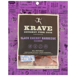 Krave, Gourmet Pork Cuts, Black Cherry Barbecue, 2.7 oz (76 g)
