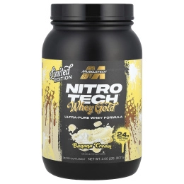 MuscleTech, Nitro Tech® Whey Gold, банановый крем, 907 г (2 фунта)