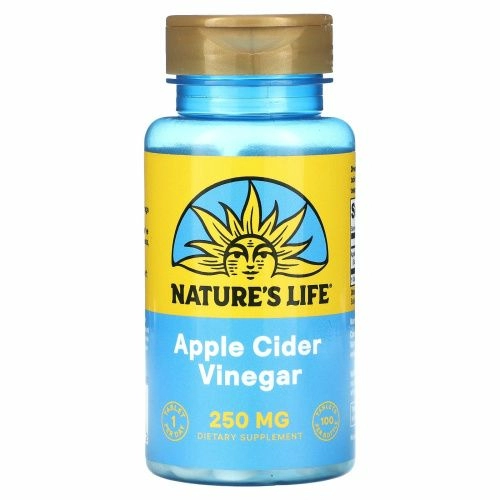 Nature's Life, Яблочный уксус, 250 мг, 100 таблеток