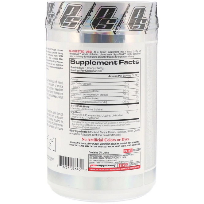 ProSupps, Hydro BCAA, Клубника и киви, 46,03 унц. (1305 г)