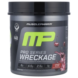 MusclePharm, Pro Series Wreckage™, предтренировочный комплекс, со вкусом вишни, 440 г (15,5 унции)