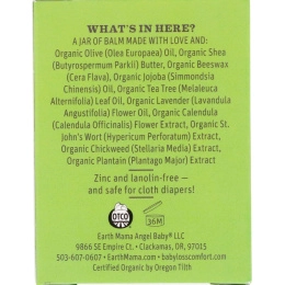 Earth Mama, Для малышей, Органический бальзам под подгузник, 2 ж. унц.(60 мл)
