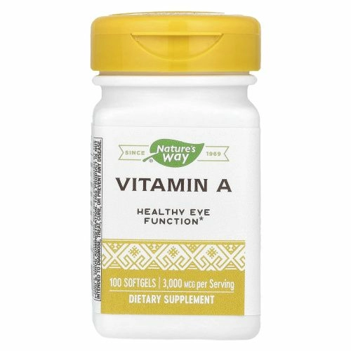Nature's Way, Витамин A, 10000 МЕ, 100 желатиновых капсул