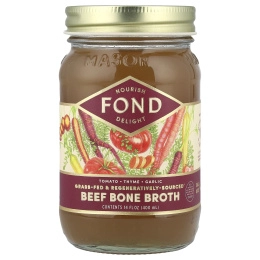 FOND Bone Broth, говяжий костный бульон, томат и чабрец, 400 мл (14 жидк. унций)