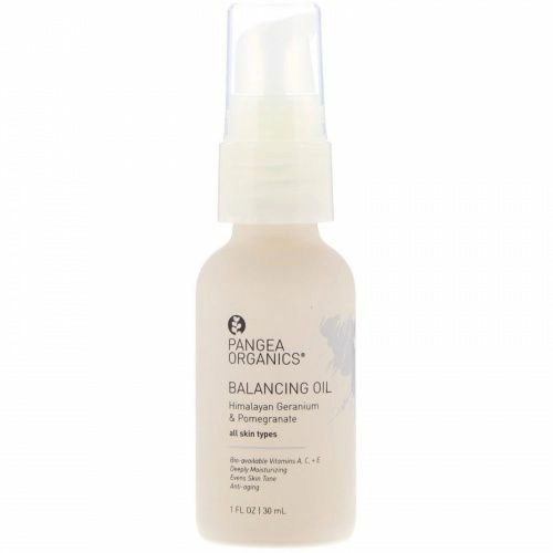 Pangea Organics, Успокаивающее масло, гималайская герань и гранат, 1 ж. унц. (30 мл)