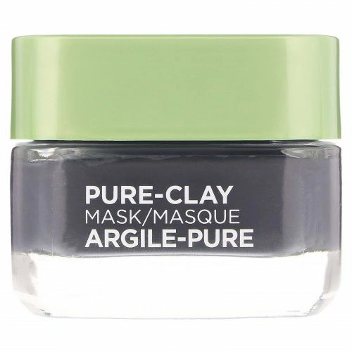L'Oreal, Маска Pure-Clay, детоксикация и улучшение цвета лица, 3 натуральные глины + древесный уголь, 48 г