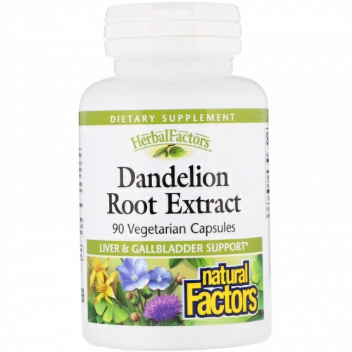 Natural Factors, Dandelion Root Extract, 90 Vegetarian Capsules