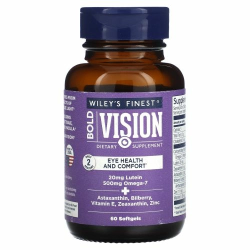 Wiley's Finest, Bold Vision, профилактическое, 550 мг, 60 мягких таблеток