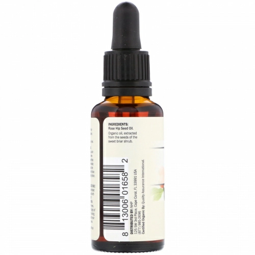 Dr. Mercola, Органическое увлажняющее масло, масло семян шиповника, 1 ж. унц. (30 мл)