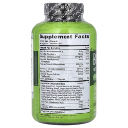 NATURELO, Комплекс витаминов группы B со смесью фруктов и овощей, плюс коэнзим Q10, 240 вегетарианских капсул