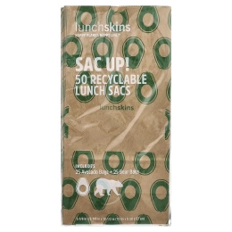 Lunchskins, Sac Up! перерабатываемые ланч-мешки, 50 пакетиков
