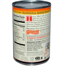 Amy's, Organic, традиционные вегетарианские поджаренные бобы с низким содержанием натрия, 15,4 унции (437 г)