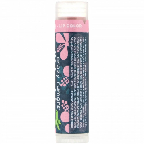 Crazy Rumors, HibisKiss, блеск для губ с ароматом китайской розы, жемчуг, 0,15 унц. (4,4 мл)