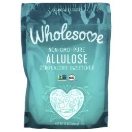 Wholesome Sweeteners, Allulose, низкокалорийный подсластитель, 340 г (12 унций)