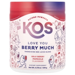 KOS, Love You Berry Much, энергетическая смесь красных соков, фруктовый лед из ягод годжи, 391,6 г (13,81 унции)