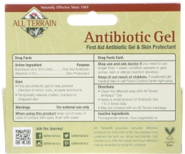 All Terrain, Antibiotic Gel, First Aid Antibiotic Gel & Skin Protectant, 0.5 fl oz (15 ml)