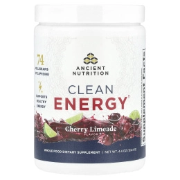 Ancient Nutrition, Clean Energy, вишневый лаймад, 124,4 г (4,4 унции)