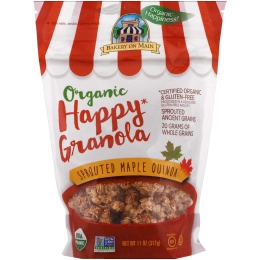 Bakery On Main, Органическая гранола, Happy Granola, проростки, клен, квиноа, 11 унц. (312 г)