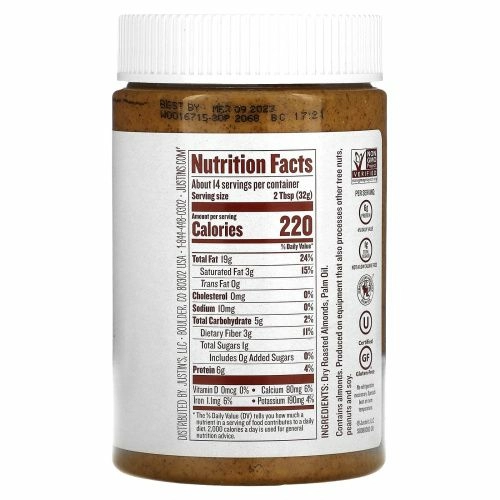 Justin's Nut Butter, Классическое миндальное масло, 16 унций (454 г)