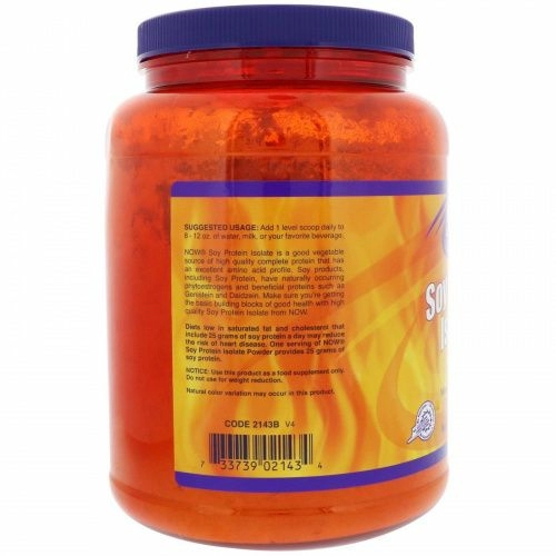 Now Foods, Изолят соевого белка со вкусом натурального шоколада, 907 г