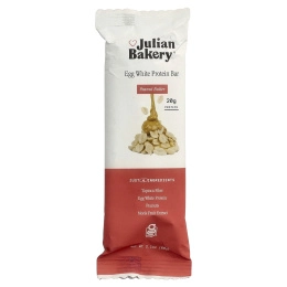 Julian Bakery, Протеиновый батончик из яичного белка, арахисовая паста, 12 батончиков по 60 г