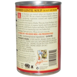 Amy's, Супы, Индийский суп "Дал" с карри и чечевицей , 14.5 унций (411 г)