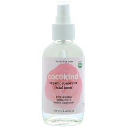 Cocokind, Органический тоник для лица с розовой водой, 4 унции (120 мл)