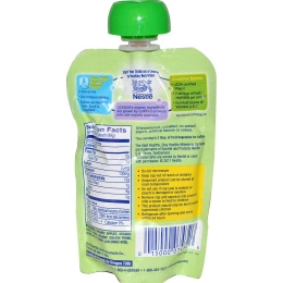 Gerber, Основное питание, Органическое детское пюре из яблок, моркови и кабачков, 3,5 унции (99 г)