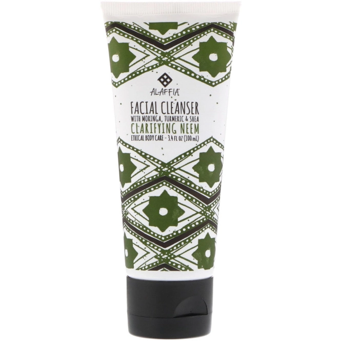 Alaffia, Neem Tumeric Cleanser with Yarrow & Moringa, 3.4 fl oz (100 ml)