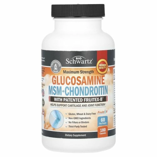 BioSchwartz, Maximum Strength, глюкозамин и МСМ + хондроитин, 180 капсул