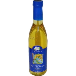 Loriva, 100% чистое масло из рисовых отрубей, 12.7 унций (376 мл)