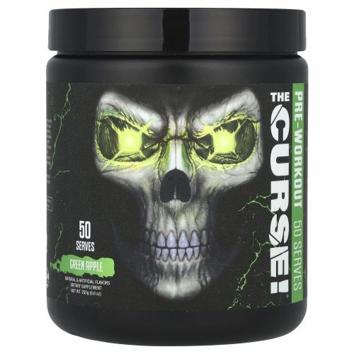 JNX Sports, The Curse, предтренировочная добавка, зеленое яблоко, 250 г