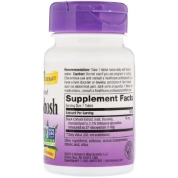 Nature's Way, Черный кохош, одного размера, 60 таблеток