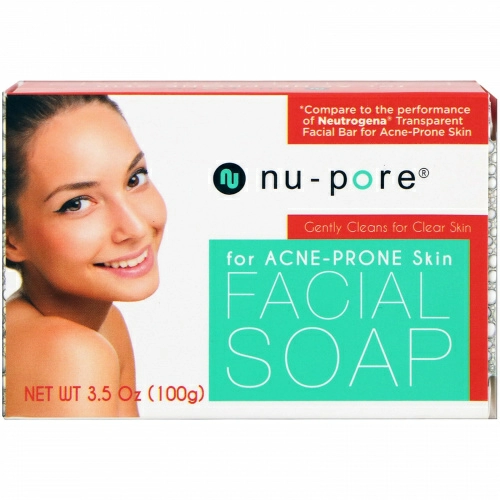 Nu-Pore, Мыло для лица, для кожи, склонной к акне, 3,5 унц. (100 г)