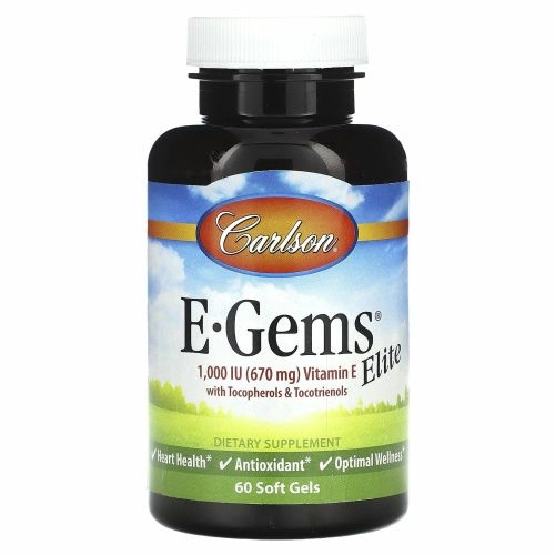 Carlson Labs, E-Gems Элитные, 1 000 МЕ, 60 мягких таблеток