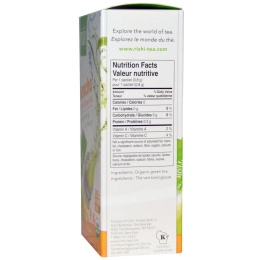 Rishi Tea, Органический зеленый чай, cэнтя, 12 пакетиков, 0,33 унции (9,6 г)
