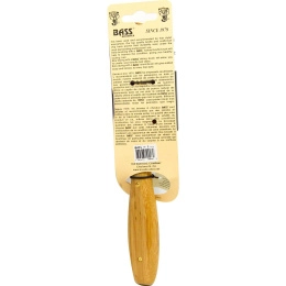 Bass Brushes, Расческа для волос в классическом круглом стиле, 100% из щетины кабана, полукруг, деревянная ручка, 1 шт