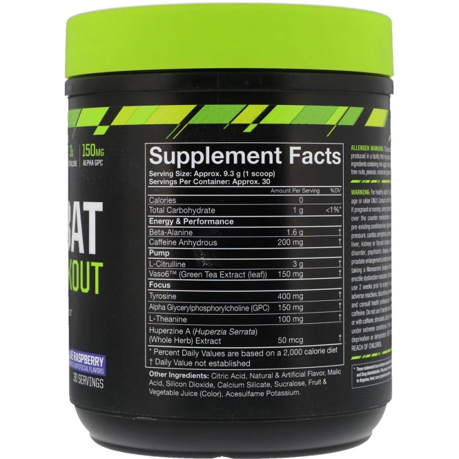 MusclePharm, Combat Pre-Workout, Blue Raspberry, 9.84 oz (279 g)