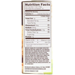 Nature's Bakery, Органический мед и овес, мягкий запеченный батончик с яблочной корицей, 6 двойных упаковок, по 1,3 унции каждый