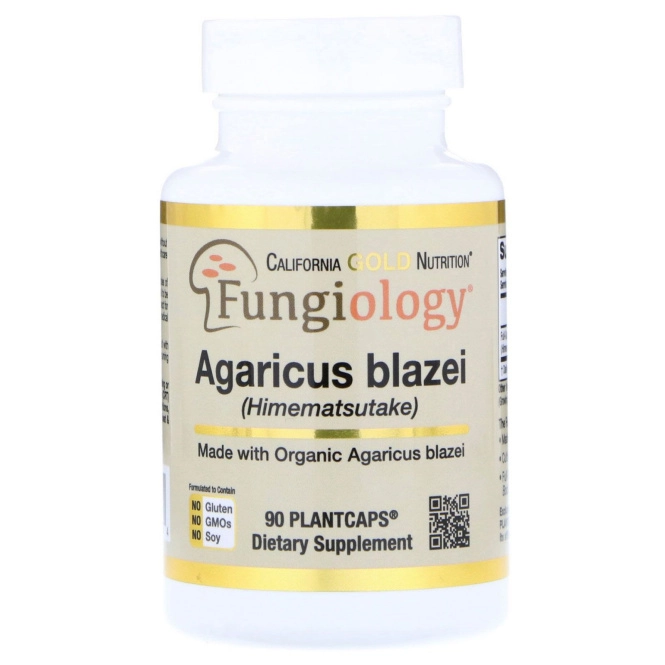 California Gold Nutrition, Agaricus Blazei (Himematsutake), 90 PlantCaps