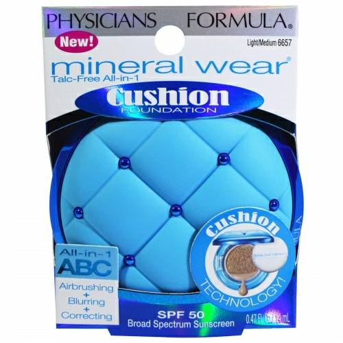 Physicians Formula, Минеральное покрытие, тон с кушоном, светлый/средний, SPF 50, 0.47 жид. унц. (14 мл)