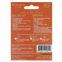 ColorKitchen, Украшение, пищевые красители, взятые у природы, оранжевый, 1 пакетик с красителем, 0,088 унц. (2,5 г.)