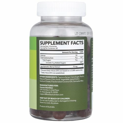 Havasu Nutrition, сереноя, жевательные таблетки, со вкусом малины, 120 жевательных таблеток