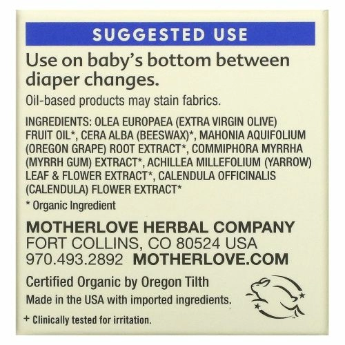 Motherlove, Бальзам под подгузник, 1 унция (29,5 мл)